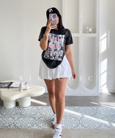 Falda Blanca Tipo Globo Carola