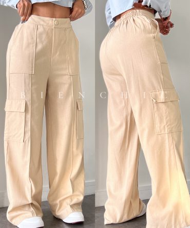 Pantalón Lino Cargo Julieta CH77