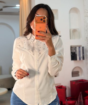 Camisa de Vestir con Brillos