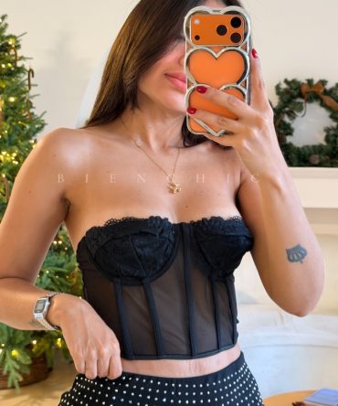 Bustier de Straples Negro Aura