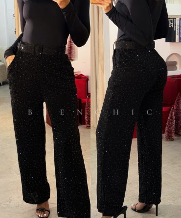 Pants de Cinturon con Brillos SB7