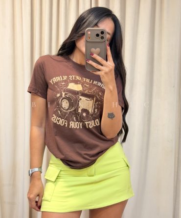 Camiseta Estampada Camara