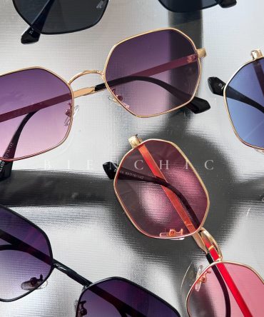 Lentes Geometric Gold