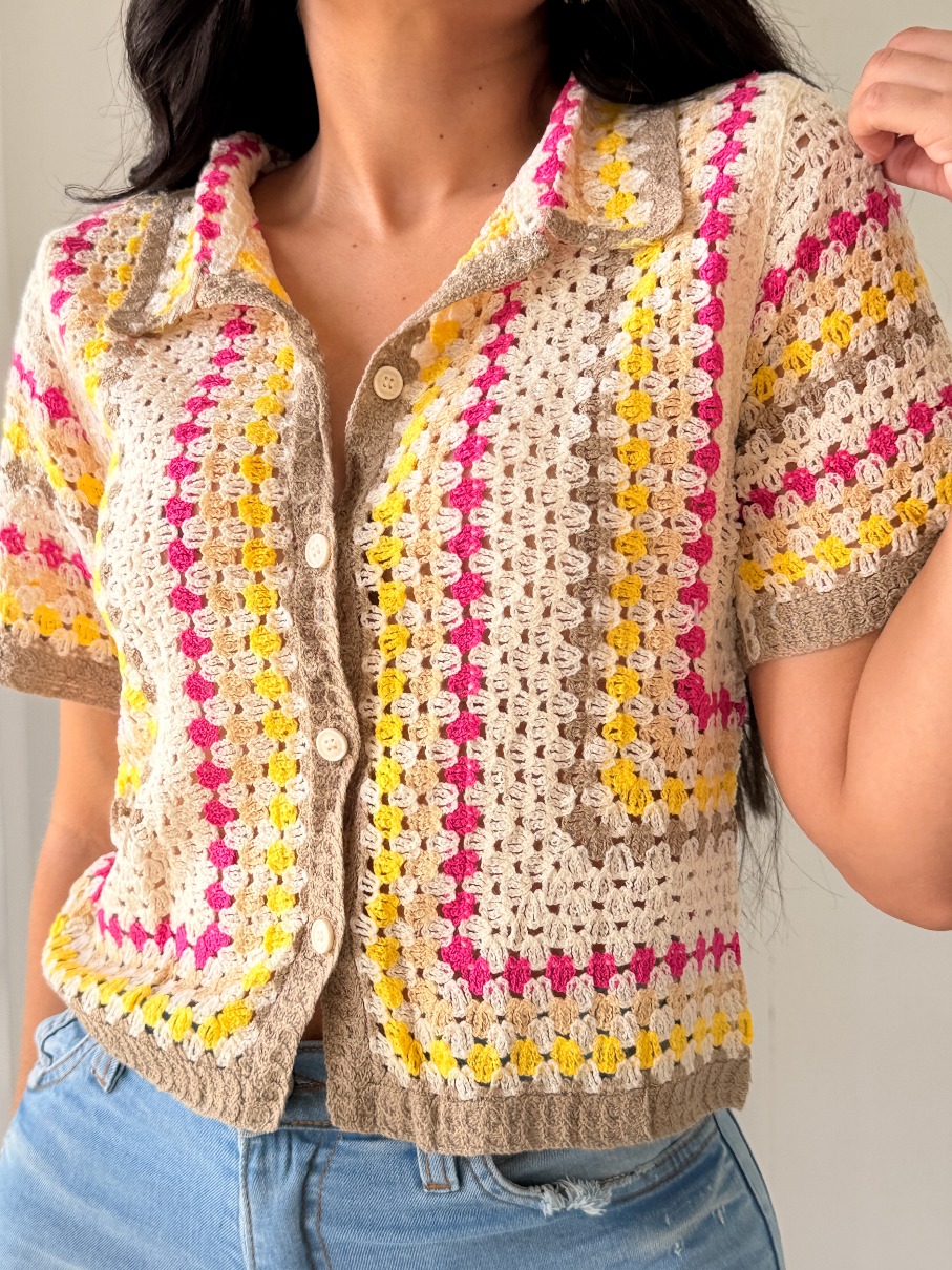 Camisa Crochet de Colores Janys - Imagen 3