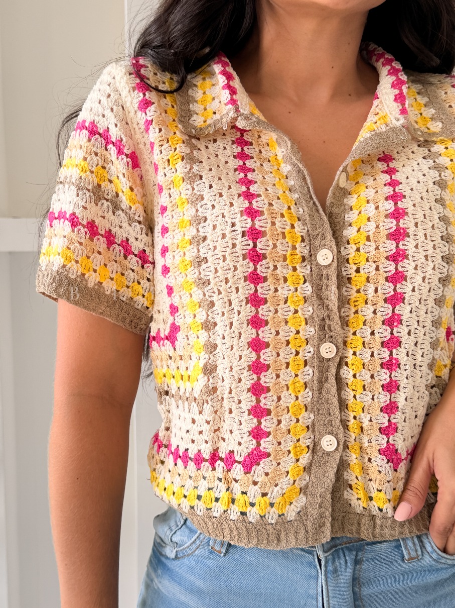 Camisa Crochet de Colores Janys - Imagen 2