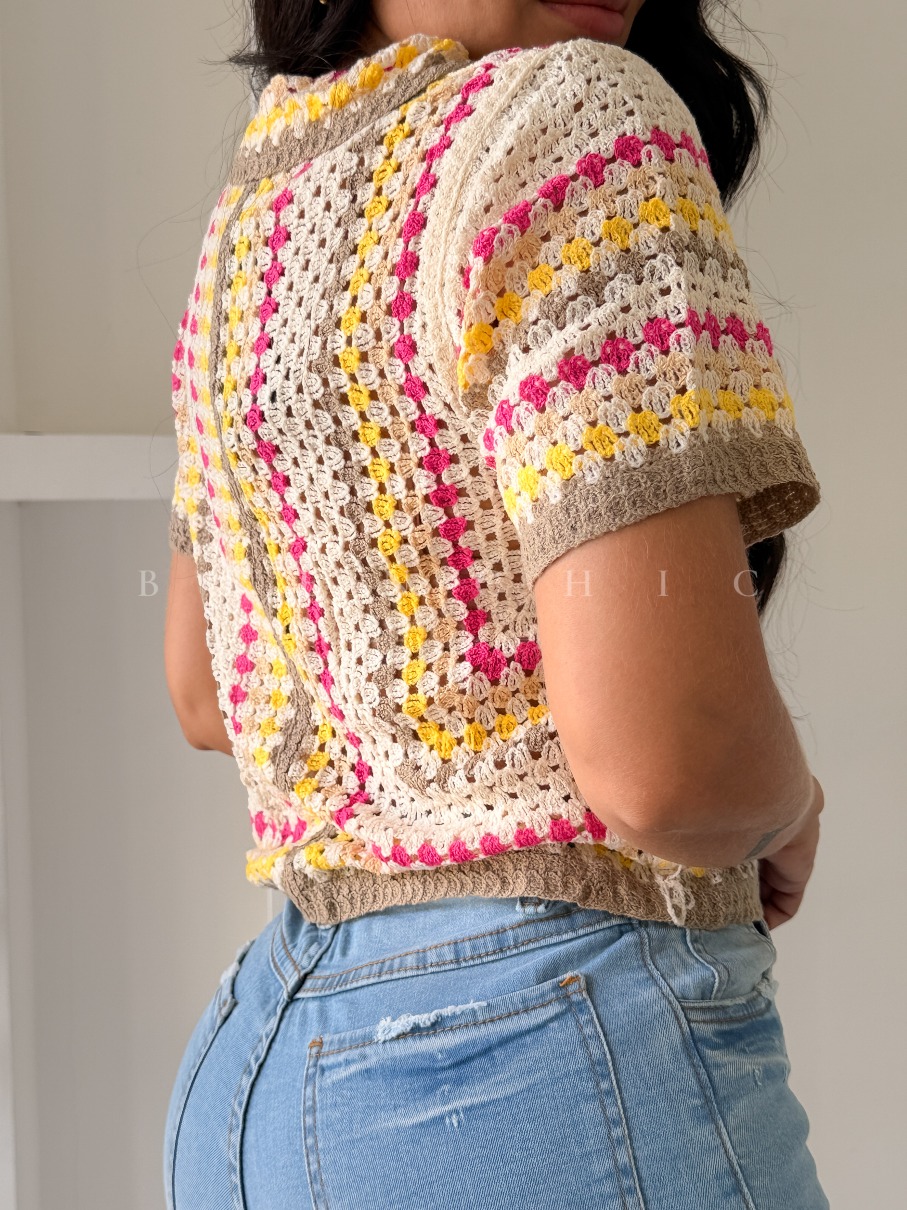 Camisa Crochet de Colores Janys - Imagen 4